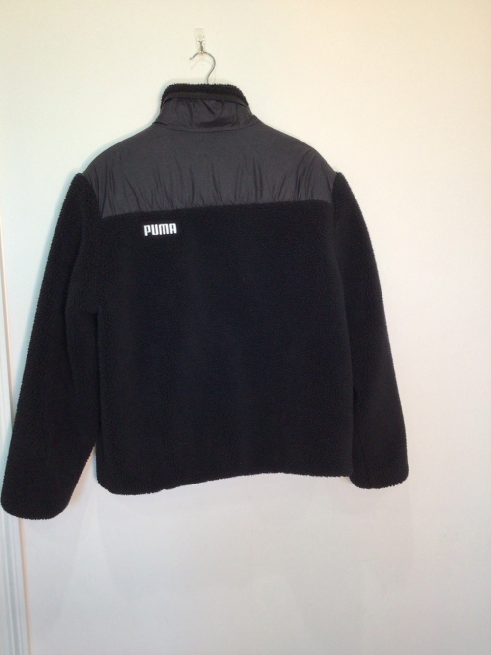 Puma Black Sherpa Panel Zip Jacket for Men Size Large - Picture 11 of 15